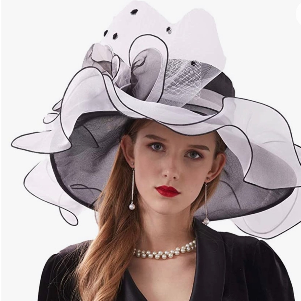 Kentucky Derby Organza Ruffle Hat